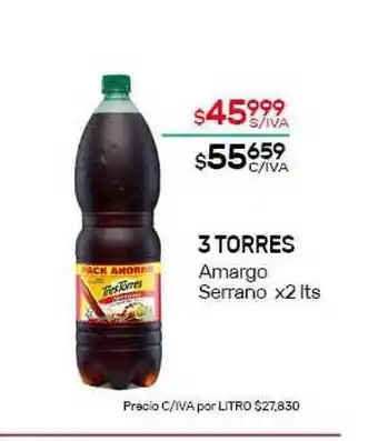 Nini Mayorista 3 Torres Amargo Serrano x2lts oferta