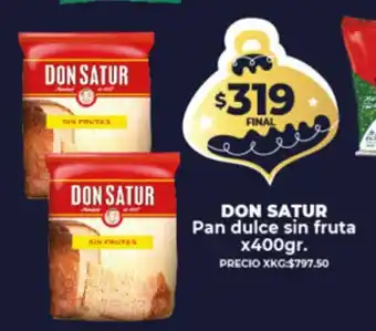 Supermayorista Vital Don Satur Pan dulce sin fruta oferta