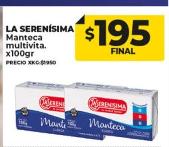 Supermayorista Vital La Serenisima Manteca multivita oferta