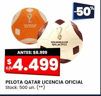 Changomas Pelota qatar 2022 licencia oficial oferta