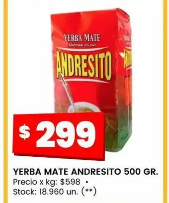 Changomas Yerba mate andresito 500g oferta