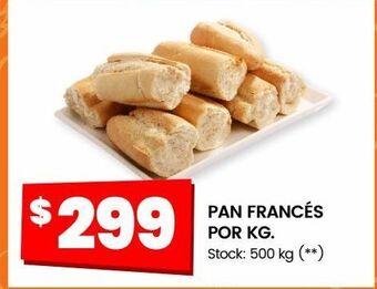 Changomas Pan francés por kg. oferta