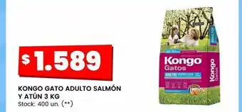 Changomas Kongo gato adulto salmón y atún 3kg oferta