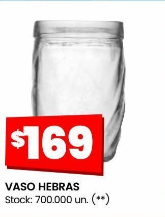Changomas Vaso hebras oferta