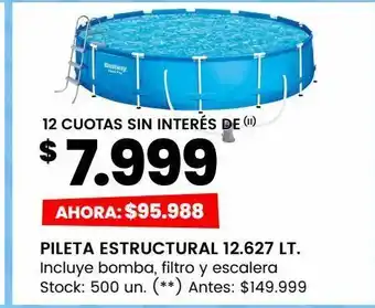 Changomas Pileta estructural 12.627 lt. set oferta
