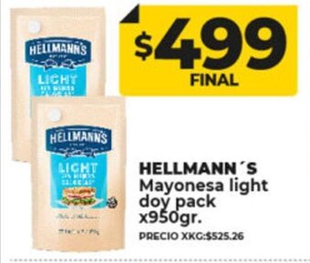 Supermayorista Vital Hellmann's Mayonesa light doy pack oferta