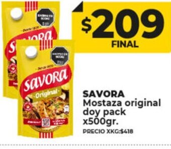 Supermayorista Vital Savora Mostaza original doy pack oferta