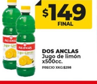 Supermayorista Vital Dos Anclas Jugo de limón oferta