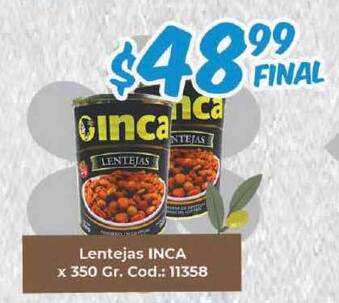 Diarco Inca Lentejas x 350gr oferta