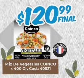 Diarco Coinco Mix De Vegetales x 400gr oferta