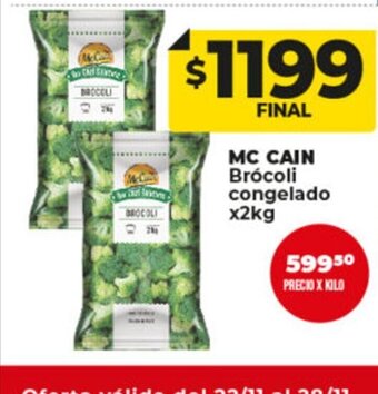 Supermayorista Vital Mc Cain Brócoli congelado oferta