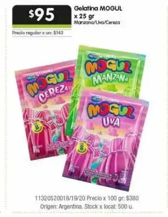Jumbo Gelatina mogul oferta