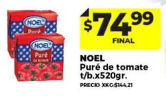 Supermayorista Vital Noel Puré de tomate t/b oferta