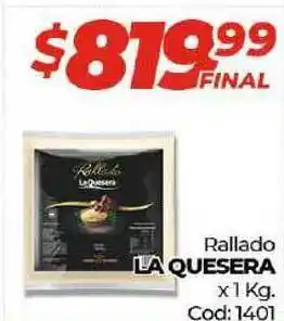 Diarco La Quesera Rallado x 1kg oferta