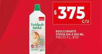 Supermercados DIA Edulcorante stevia dia oferta