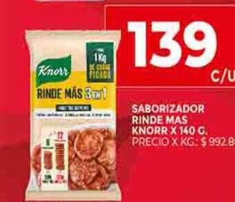 Supermercados DIA Saborizador rinde mas knorr oferta