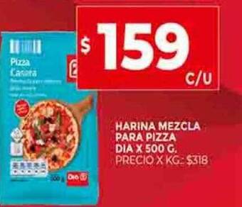 Supermercados DIA Harina mezcla para pizza dia oferta