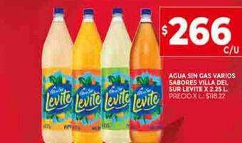 Supermercados DIA Agua sin gas varios sabores villa del sur levite oferta