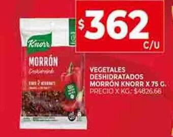 Supermercados DIA Vegetales deshidratados morrón knorr oferta