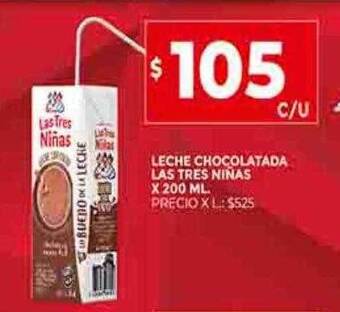 Supermercados DIA Leche chocolatada las tres ninas oferta