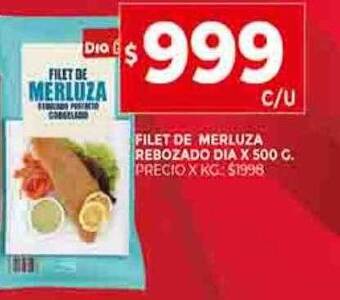 Supermercados DIA Filet de merluza rebozado dia oferta