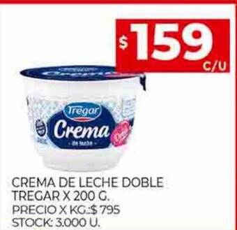 Supermercados DIA Crema de leche doble tregar oferta