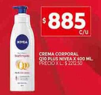 Supermercados DIA Crema corporal q10 plus nivea oferta