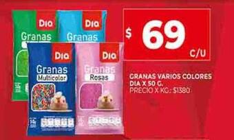 Supermercados DIA Granas varios colores dia oferta