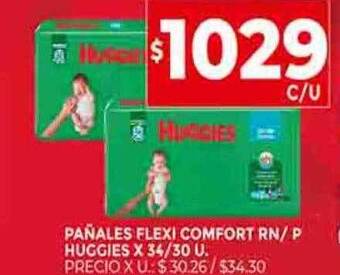 Supermercados DIA Pañales flexi comfort rn p huggies oferta