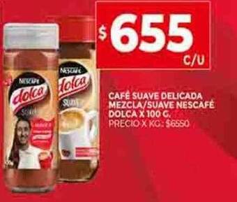 Café suave delicada mezcla suave nescafé dolca