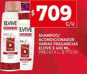 Supermercados DIA Shampoo acondicionador varias fragancias elvive oferta