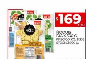 Supermercados DIA Ñoquis dia oferta
