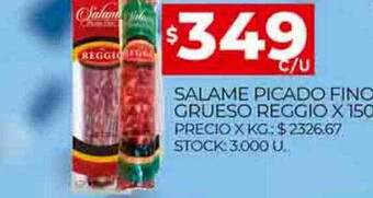 Supermercados DIA Salame picado fino grueso reggio oferta