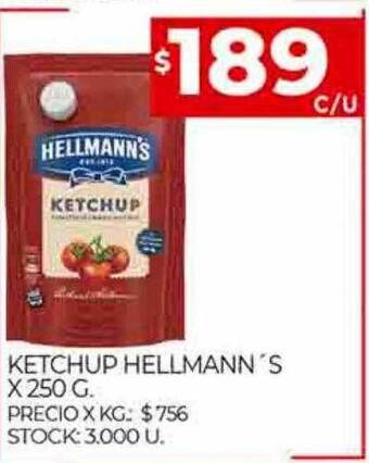Supermercados DIA Ketchup hellmann's oferta