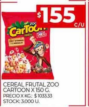 Supermercados DIA Cereal frutal zoo cartoon oferta
