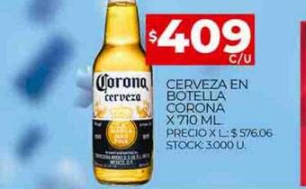 Supermercados DIA Cerveza en botella corona oferta