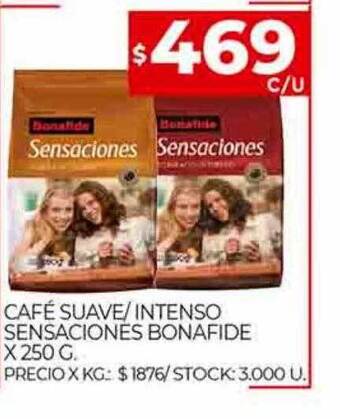 Supermercados DIA Café suave intenso sensaciones bonafide oferta