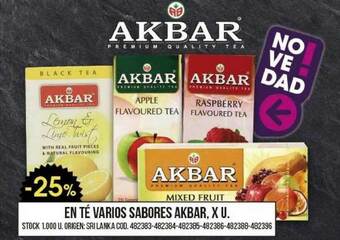 Coto En Té Varios Sabores Akbar oferta