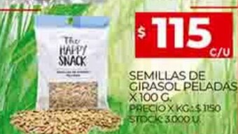 Supermercados DIA Semillas de Girasol Peladas x 100g oferta