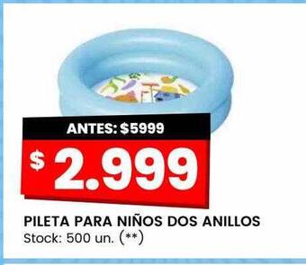 Changomas Pileta para niños dos anillos oferta