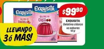 Almacor Exquisita gelatina clásica vs sabores oferta
