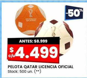 Changomas Pelota qatar licencia oficial oferta