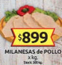Cordiez Milanesas de pollo oferta