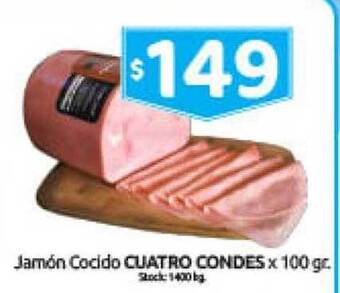 Cordiez Jamón cocido cuatro condes oferta
