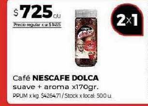Disco Café nescafe dolca suave + aroma oferta