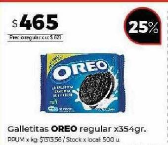 Disco Galletitas oreo regular oferta