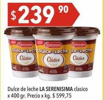 Hergo Dulce de leche la serenisima clasico oferta