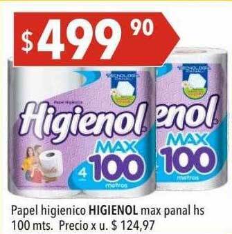 Hergo Papel higienico higienol max panal hs oferta