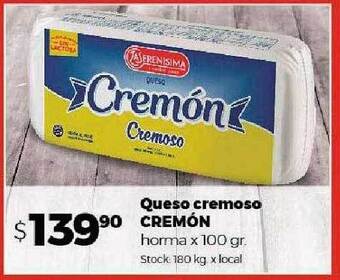 Disco Queso cremoso cremón horma oferta