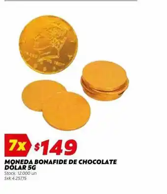 Ferniplast Moneda bonafide de chocolate dolar 5g oferta